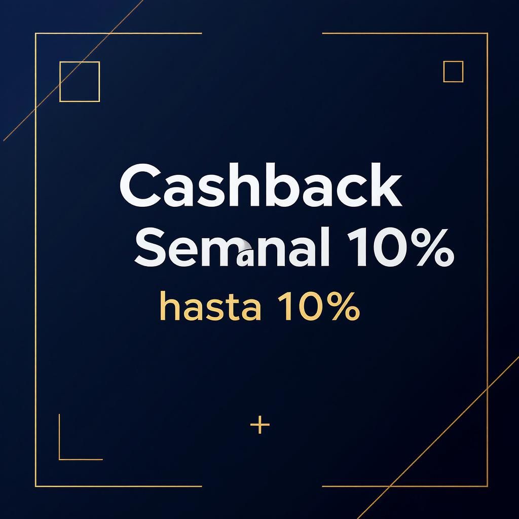 Cashback Semanal hasta 10%